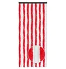 Flauschvorhang Wohnmobil 56x185cm Rot und Weiß, Chenille Produktbild-Vorschau 1