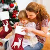 Veľké vianočné pančuchy sada 4, 46 cm červené biele Náhľad obrázku produktu 7