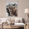 MuchoWow® Wandteppich Wandbehang Scottish Hochlandrind - Produktbild-Vorschau 5