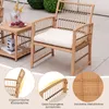 COSTWAY Gartenmöbel Set Polyrattan, Balkonmöbel Set inkl. 2 Produktbild-Vorschau 7