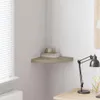 vidaXL Eck-Schweberegal Eichen-Optik 35x35x3,8 cm MDF Produktbild-Vorschau 2