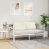 vidaXL Coussin de dossier Crème 140 x 50 cm velours côtelé Voir les images du produit 4