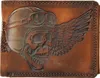 W pełni skórzany, wytrzymały, biker skull, prawdziwa skóra, Podgląd zdjęcia produktu 1