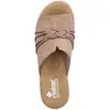 Rieker, muli con zeppa da donna, beige Anteprima dell’immagine prodotto 9