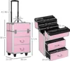 HOMCOM Valise trolley maquillage mallette cosmétique vanity Voir les images du produit 5