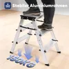 Sekey Trittleiter 3 Stufen klappbar aus Aluminium, bis 150 Produktbild-Vorschau 6