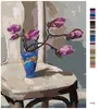 Zuty - Malen nach Zahlen - MAGNOLIEN IN EINER VASE AUF Produktbild-Vorschau 3