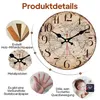 Stille Wanduhr mit 12 cm Durchmesser, geräuschloses Produktbild-Vorschau 4