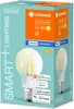 The image shows the packaging of a smart LED light bulb. Produktbild-Vorschau