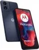 A dark blue Motorola smartphone is shown from the back and side, with its screen displaying the Motorola logo and branding. Náhled obrázku produktu