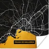 MuchoWow® Poster Mallorca - Stadtplan - Gold - Karte Produktbild-Vorschau 1