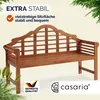 CASARIA® Panchina da Giardino Resistente in Legno Eucalipto Anteprima dell’immagine prodotto 5