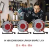PVC Kabeltrommel – 4 Steckdosen, 25m, 1,5mm2 SCHUKO Produktbild-Vorschau