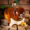 SuperButelki - Beczka szklana 3l, zestaw kieliszki, korek, Podgląd zdjęcia produktu 7