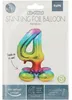 Zahl 4 Folienballon 81 cm Folat, Heliumballon, Partydeko, Produktbild-Vorschau 2
