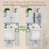 FCH Toilettenschrank 3 Türen mit Seitlicher Stauschrank, Produktbild-Vorschau 5