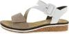 Rieker Damen Keil-Sandaletten Weiß/Beige Voir les images du produit 63