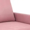 A close-up view of a pink sofa cushion and armrest. Produktbild-Vorschau