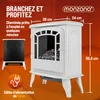 MONZANA® Elektrische kachel met verwarming, kachelvuur, Productafbeelding-voorbeeld 8