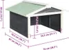 vidaXL Roboter-Rasenmäher Garage 72x87x50 cm Grau Weiß Produktbild-Vorschau 8