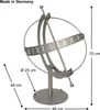 DanDiBo Meridiana in acciaio inox per il giardino 70 cm Anteprima dell’immagine prodotto 2