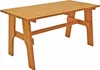 A wooden garden bench on a white background. Produktbild-Vorschau