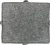 A flat lay of a gray felt laptop sleeve. Produktbild-Vorschau