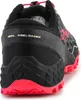 Close-up rear view of a black and pink athletic shoe. Produktbild-Vorschau