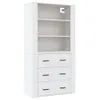 vidaXL Highboard z białego drewna Podgląd zdjęcia produktu 2