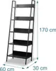 Relaxdays Standregal, modernes Leiterregal mit 5 Ablagen, Produktbild-Vorschau 4
