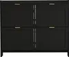 Schoenenkast, 110x90x24 cm, met 4 klepdeurtjes, open Productafbeelding-voorbeeld 17