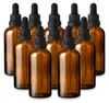 10x Braune Glasflasche 100 ml mit schwarzer Pipette leer Produktbild-Vorschau 1