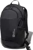 A black Jack Wolfskin backpack is shown against a white background. Voir les images du produit