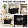 Einkaufskorb Faltbar 30L mit Edelstahlrahmen, bis 25 kg Produktbild-Vorschau 3