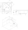 Polysan CARMEN Duschwanne Quadrat 90x90x30cm, tief Produktbild-Vorschau 5