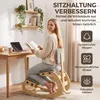 HOMCOM Ergonomischer Kniestuhl, Kniehocker mit Rückenlehne Produktbild-Vorschau 4