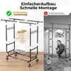 HOKEEPER Schwerlast Kleiderständer auf Rollen, Doppelter Produktbild-Vorschau 5