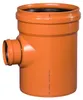PVC-Abzweigrohr Osma KGEA 87°, DN 400 x 160, orange Produktbild-Vorschau 1
