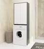 Badezimmerschrank 180 cm Graphitgrau und Weiß - Elegante Produktbild-Vorschau 4