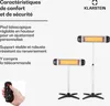 Klarstein Chauffage Electrique à Infrarouge sur Pied, Voir les images du produit 6