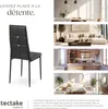 Lot de chaises avec strass - noir, Lot de 4 Voir les images du produit 7