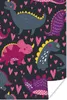 MuchoWow® Poster Dinosaurier - Kind - Muster - Rosa - Produktbild-Vorschau 1