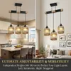 Rosikey 3-Flammig Rattan Pendelleuchte Esstisch Lampe - Produktbild-Vorschau 7