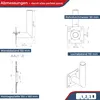 PremiumX 15cm Wandhalter Aluminium SAT Wand Halterung Produktbild-Vorschau 4
