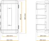 DAKEN Feuerlöscherbox REGON 9-12kg Rot 865x335x240mm LKW Produktbild-Vorschau 2