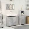 Möbel 3-tlg. Badmöbel-Set Betongrau Holzwerkstoff - Produktbild-Vorschau 2