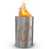 Feuertonne / Feuerkorb mit Motiv Pusteblumen-Wiese Produktbild-Vorschau 3