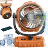Ventilateur de camping avec éclairage LED, vent puissant, Voir les images du produit 2
