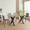 Jídelní židle Albatros sada 4 ks BORA šedá- Pohodlná Náhled obrázku produktu 4