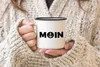 Emaille Tasse Becher Moin Anker Kaffeetasse Moonworks® Produktbild-Vorschau 3